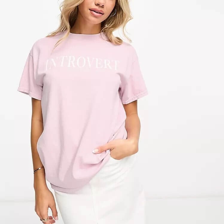 

Футболка Asos Design Oversized, розовый