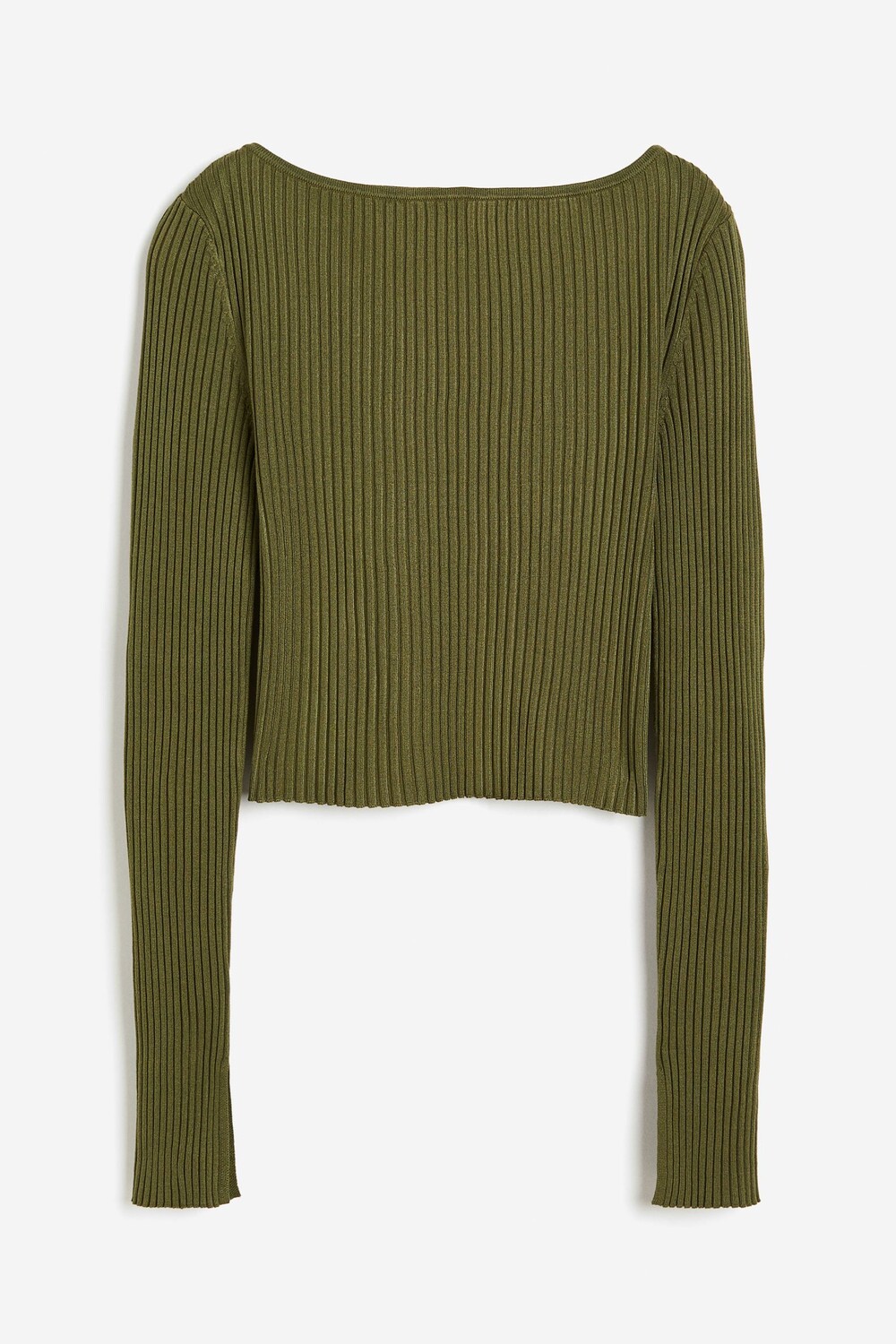 

Топ H&M Rib-knit, зеленый