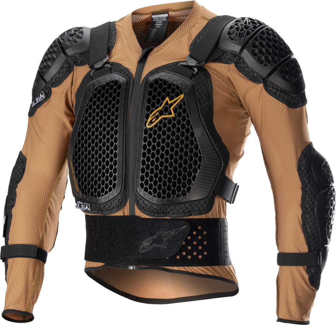 Куртка Alpinestars Bionic Action V2 защитная, бежевая inache бежевая короткая куртка inache