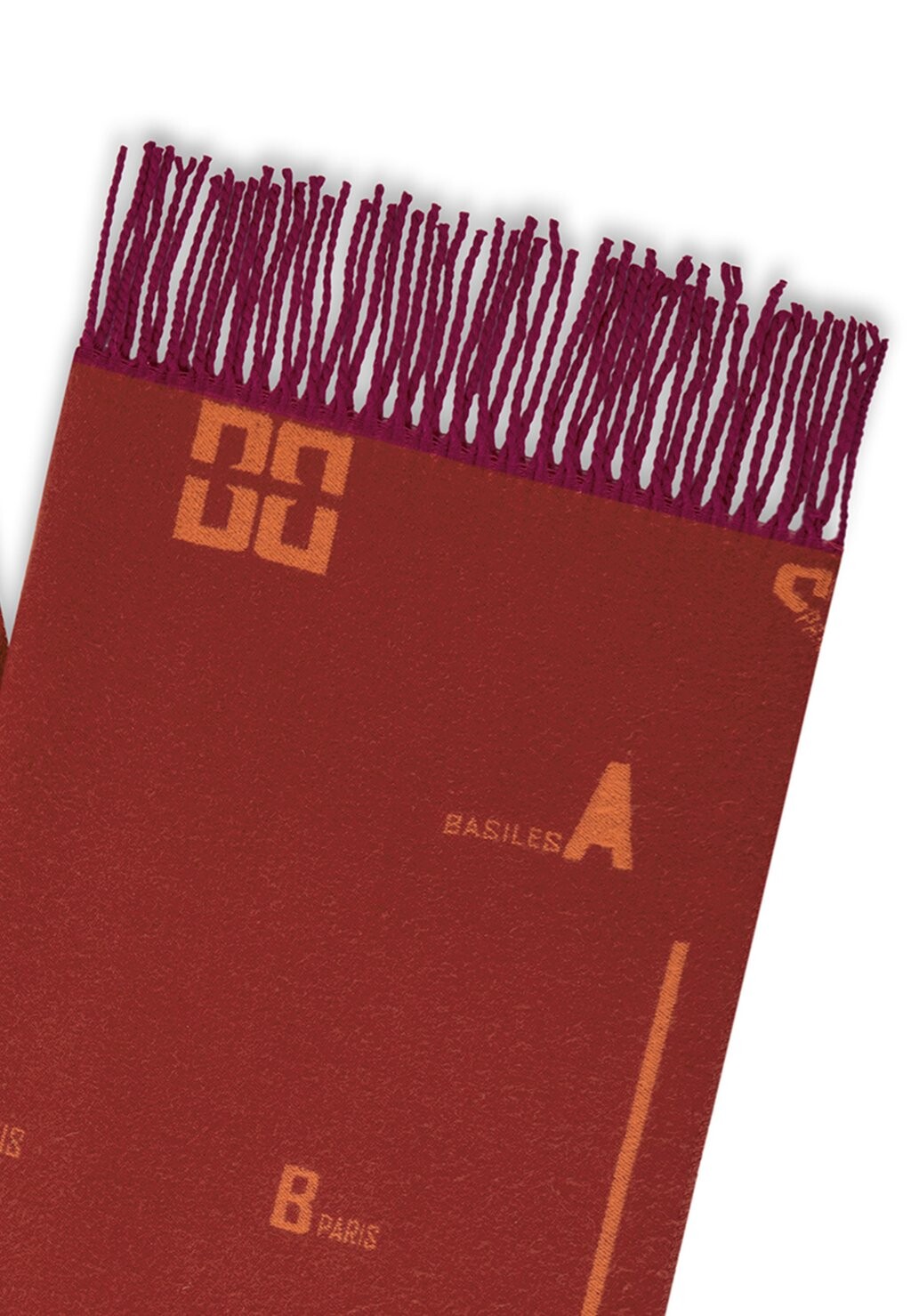 

Шарф MONOGRAMM LES BASILES, красный