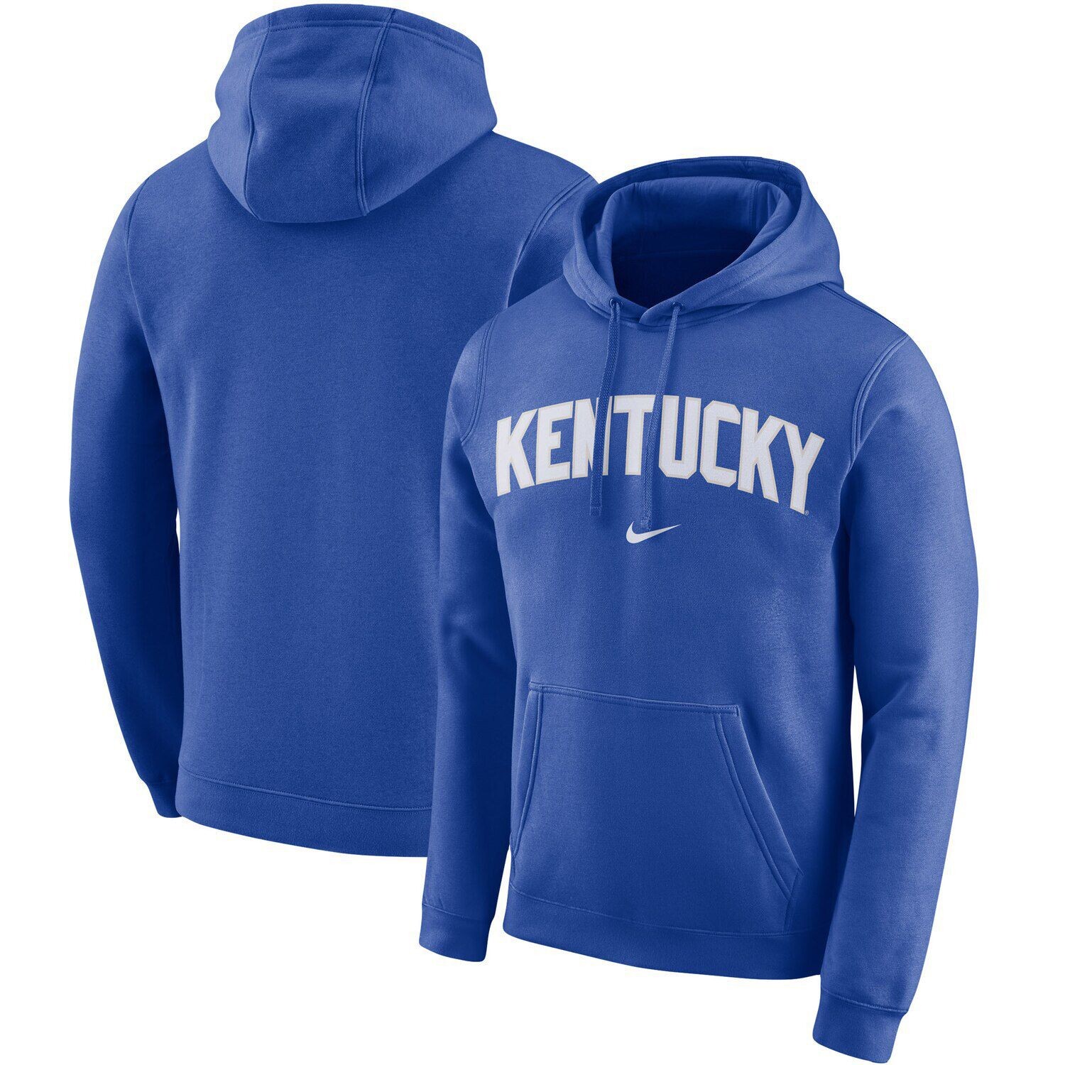 

Мужской флисовый пуловер с капюшоном Royal Kentucky Wildcats Arch Club Nike