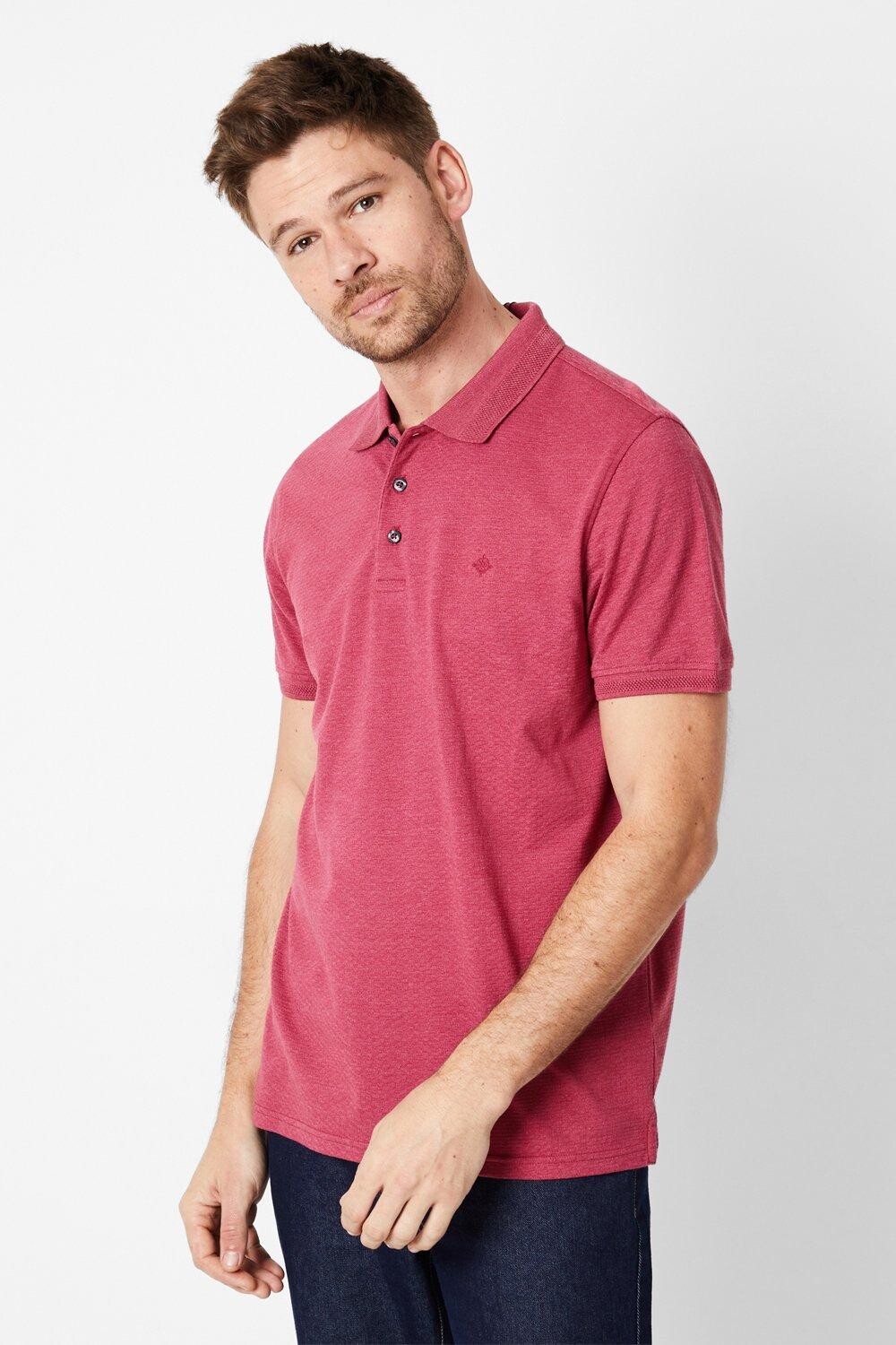 

Жаккардовая рубашка-поло Self Debenhams, розовый