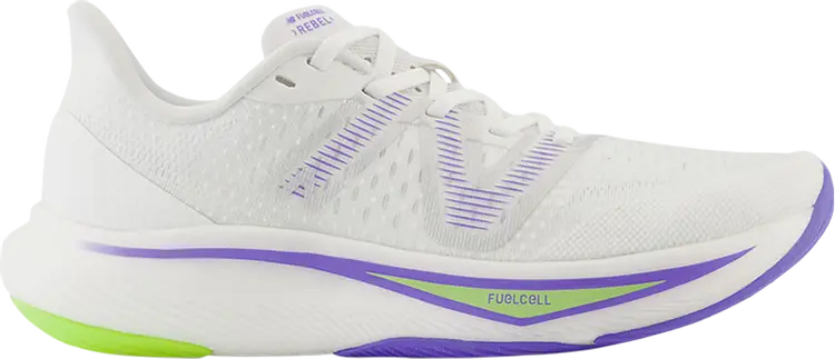 

Кроссовки Wmns FuelCell Rebel v3 Wide 'White Electric Indigo', белый