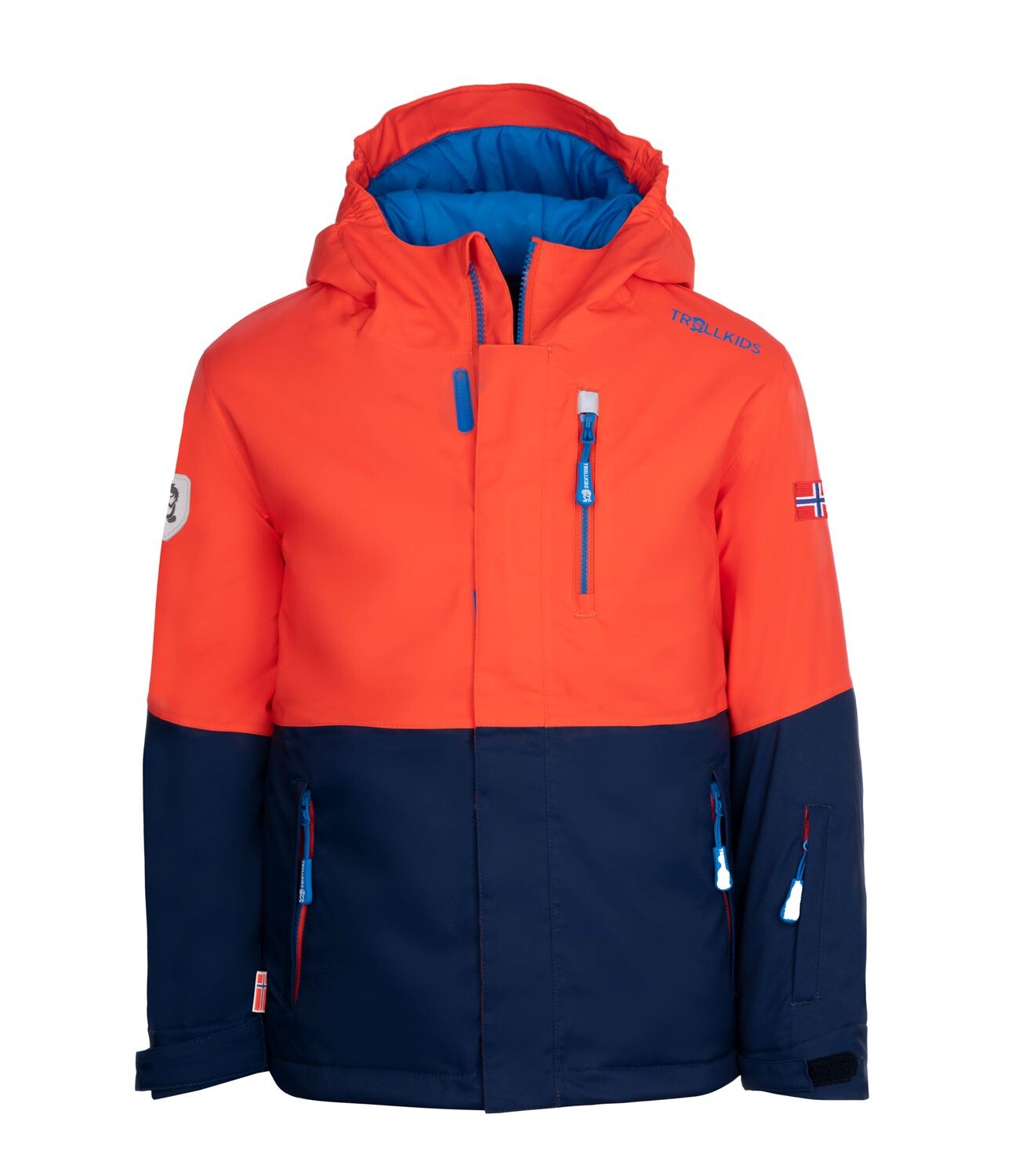 

Лыжная куртка Trollkids Skijacke Hallingdal, цвет Orange/Marineblau