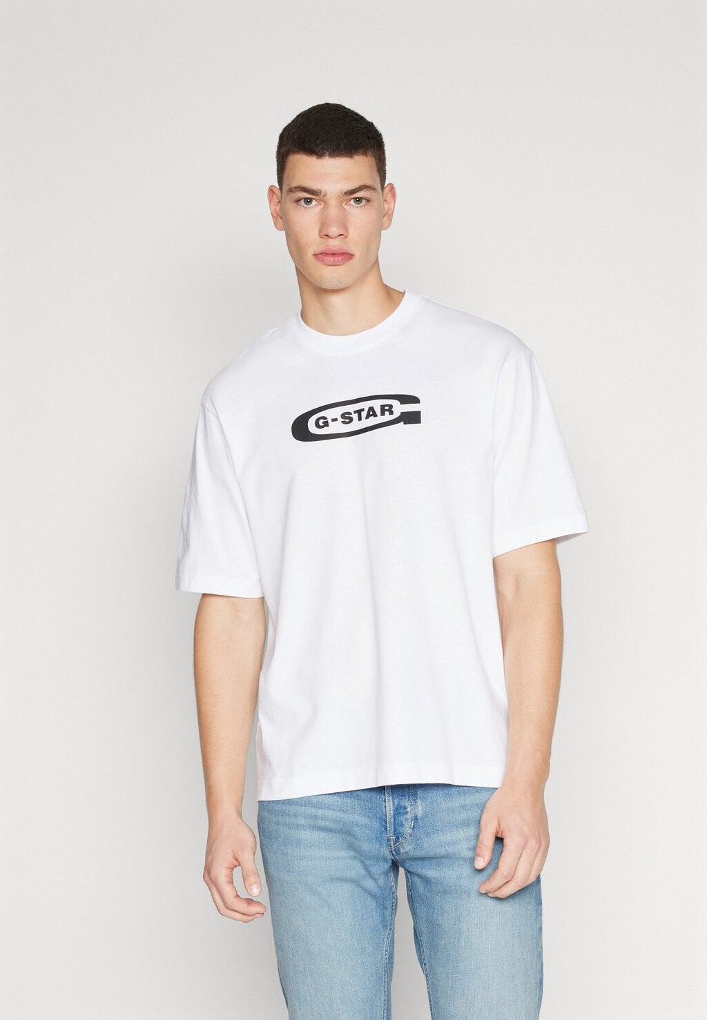 

Футболка с принтом OLD SCHOOL LOGO BOXY G-Star, белый