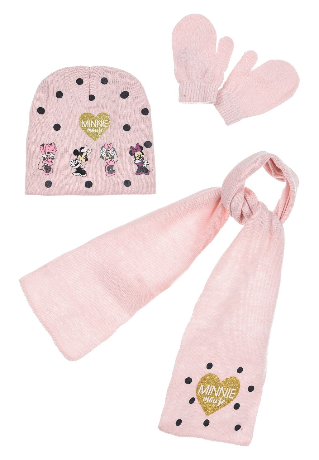 

Шапка WINTER SET 3 TLG Mickey & Minnie, цвет rosa