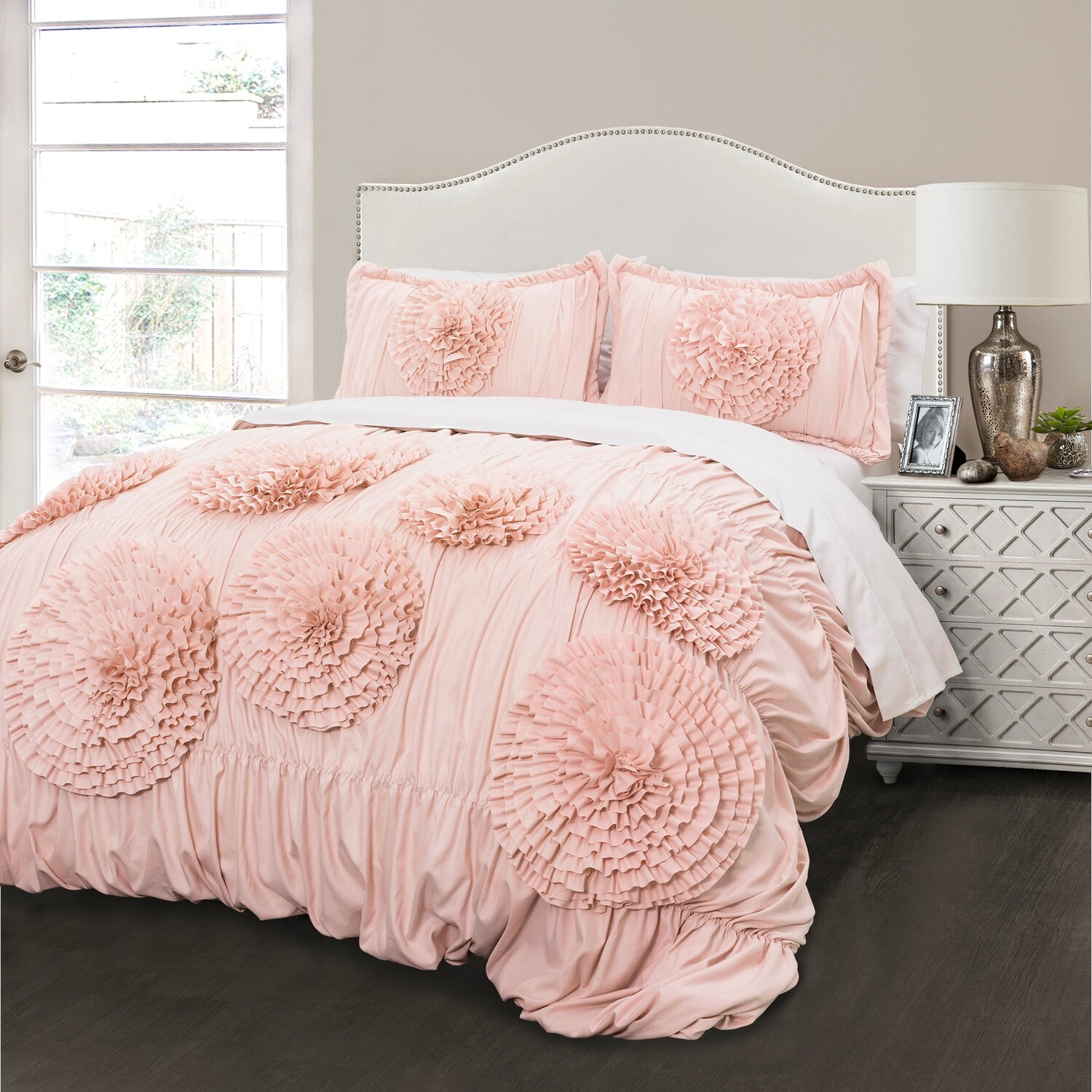 

Комплект одеял Serena из 3 предметов Lush Decor, цвет Pink Blush