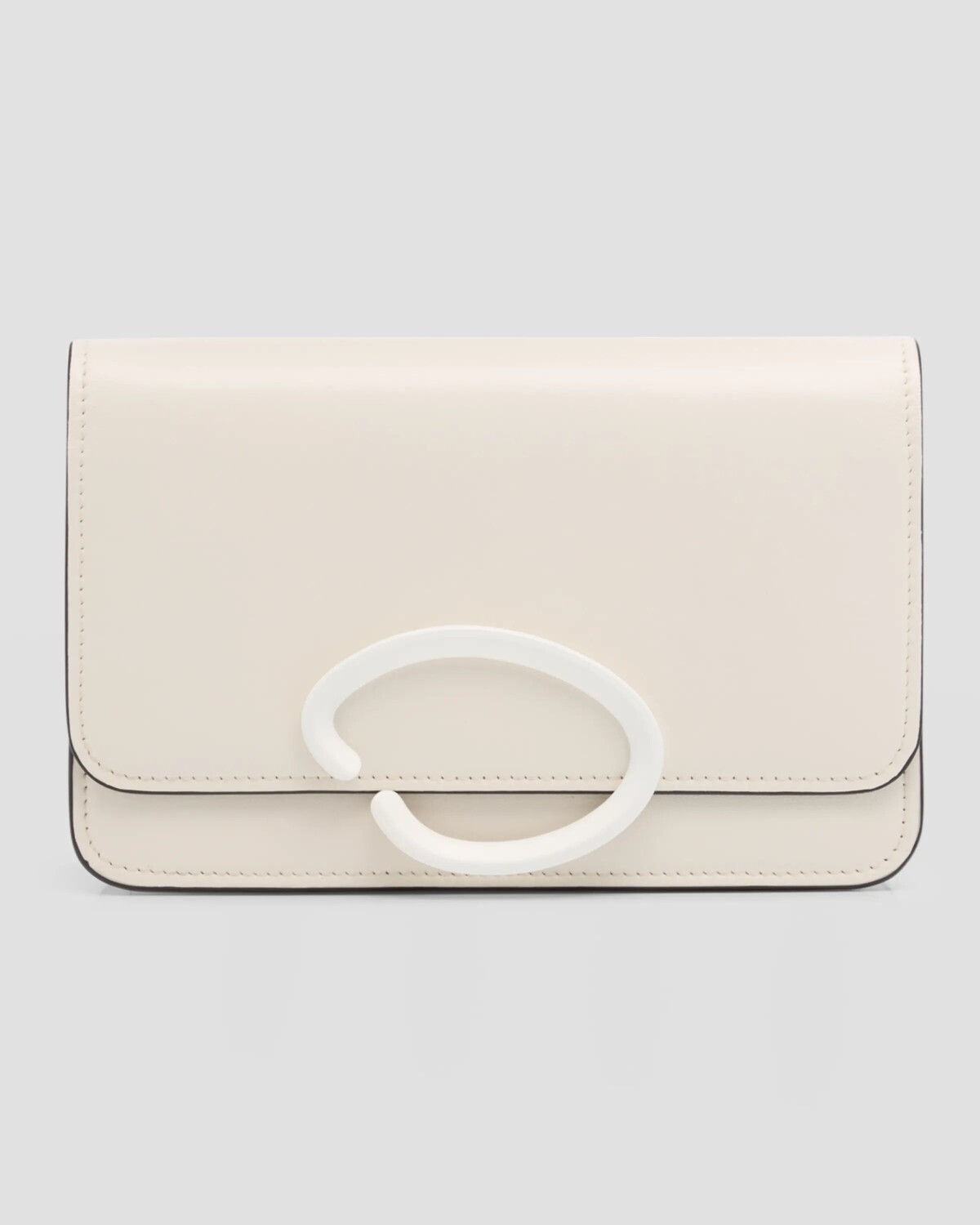 

Кожаная сумка через плечо O Pochette Oscar de la Renta, цвет Ivory