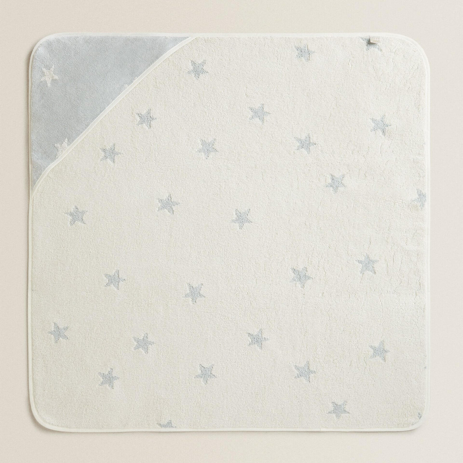 

Полотенце с уголком Zara Home Star Jacquard Hooded, синий