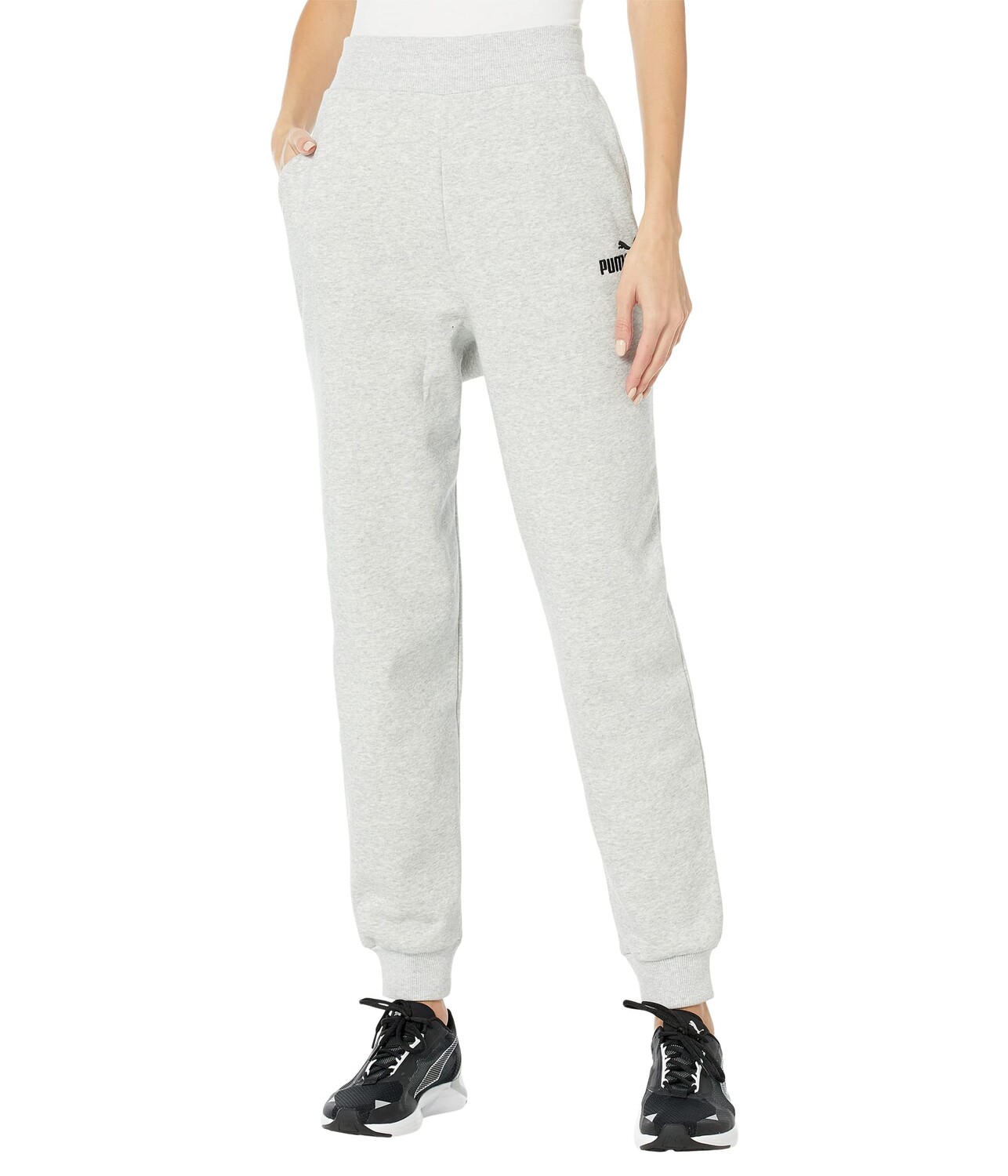 

Брюки PUMA, Essentials+ Embroidery Fleece High-Waist Pants