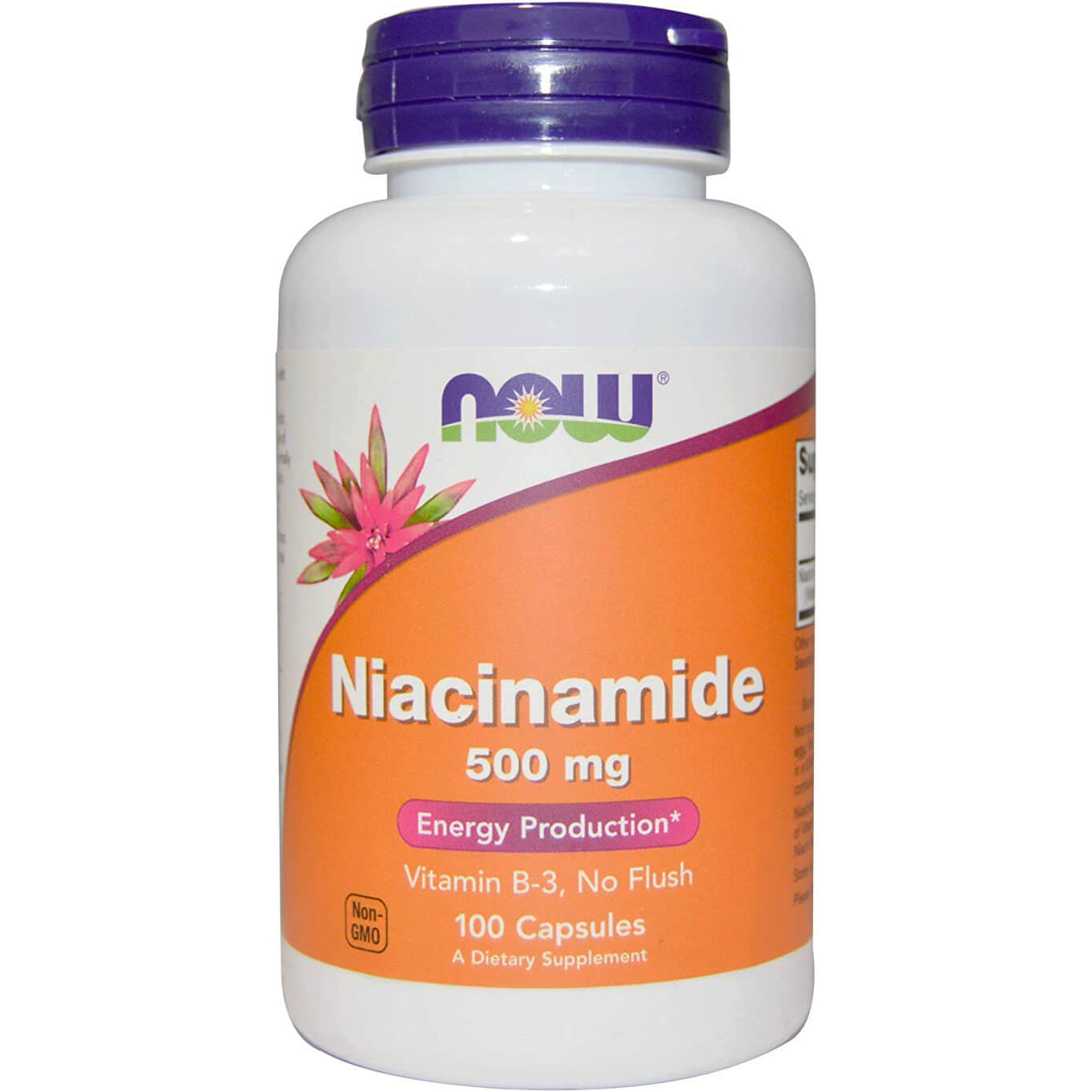 Ниацинамид Now Foods, 100 капсул now foods vitamin c 500 z dziką różą витамин с в таблетках 100 шт