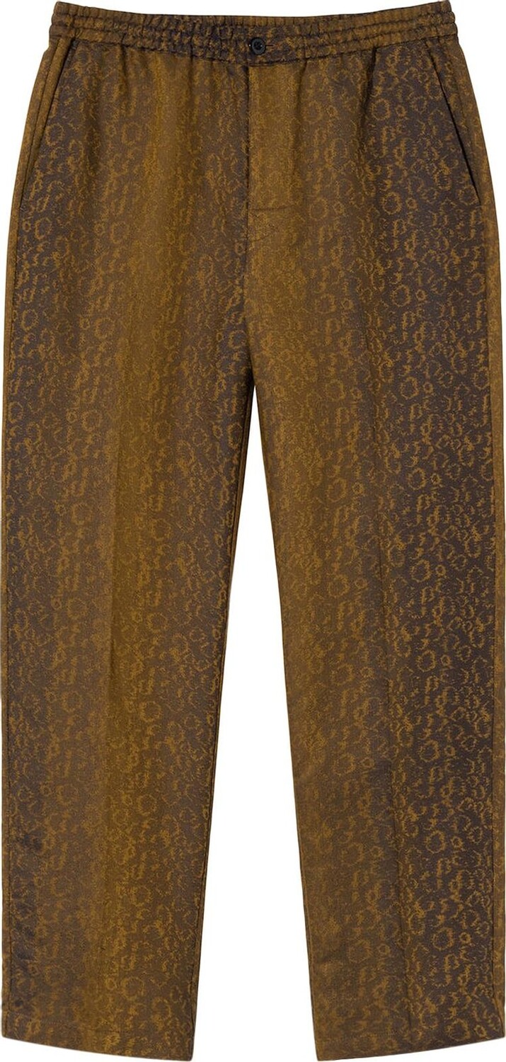 

Брюки Stussy Jacquard Bryan Pant 'Leopard', загар