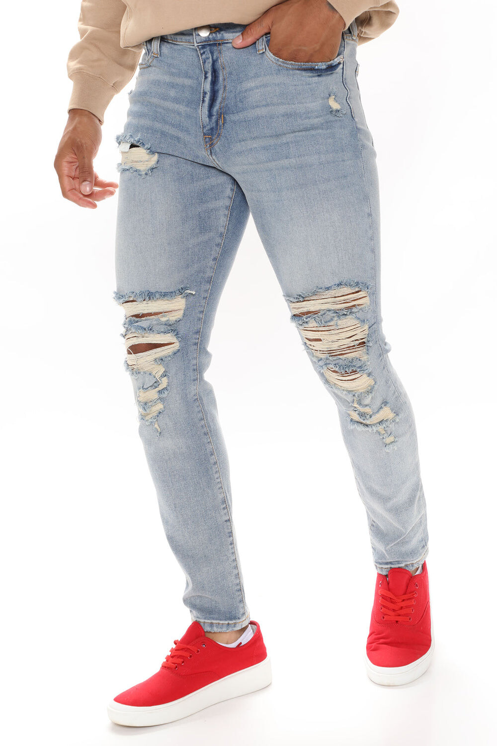 

Джинсы скинни Fashion Nova FNMM419, синий