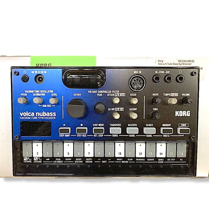 Korg Volca Nubass Ламповый синтезатор midi клавиатуры midi контроллеры korg volca modular
