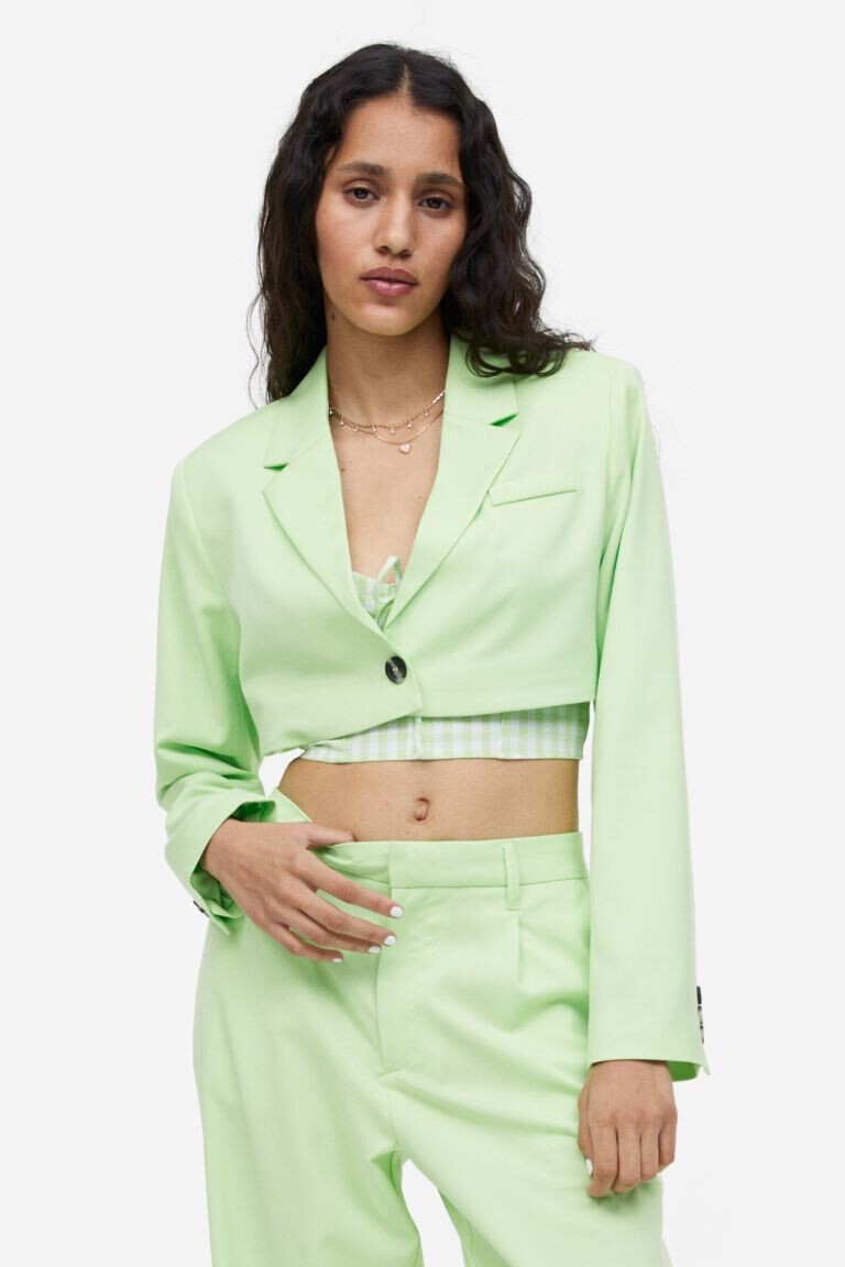 

Укороченная куртка H&M, светло-зеленый