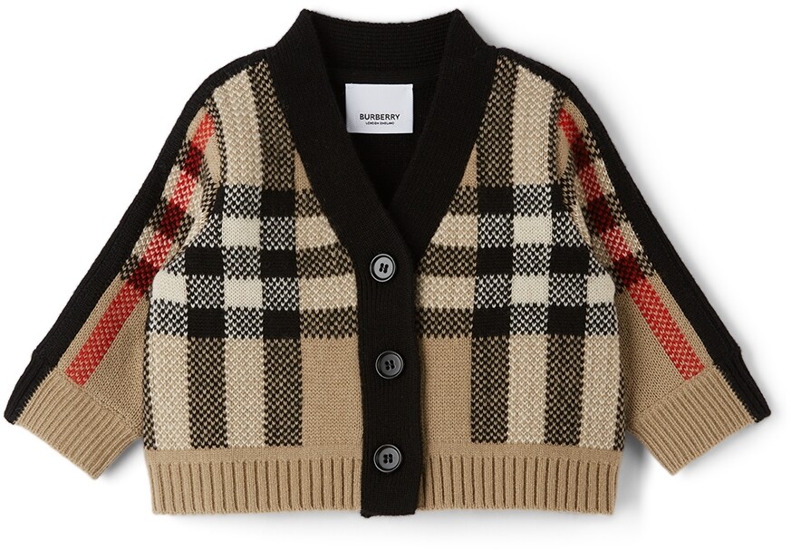 

Детский кардиган из кашемира в клетку Dianne Burberry