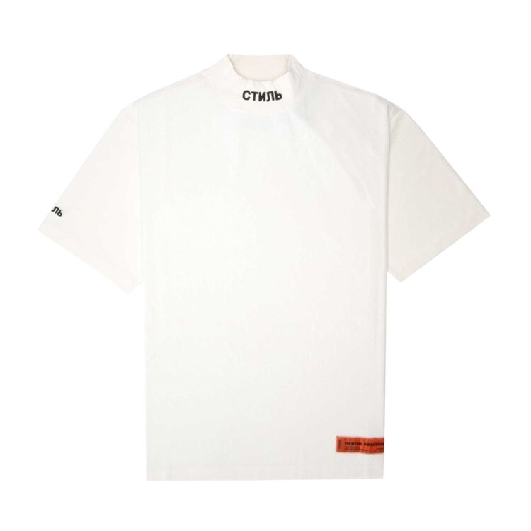 

Футболка Heron Preston CTNMB Short-Sleeve Turtleneck 'White/Black', белый