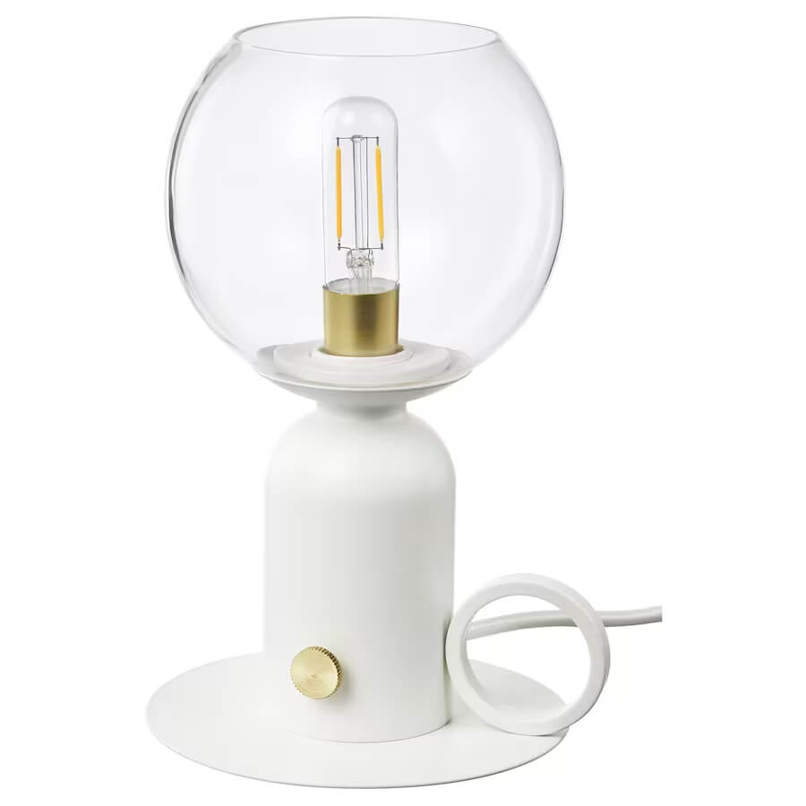 лампочка elektrostandard 4690389174278 лампа пламя Настольная лампа Ikea Askmuller, белый