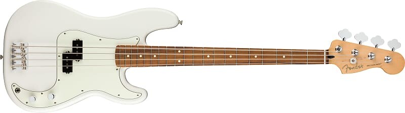 

Fender Player Precision Bass, накладка на гриф Pau Ferro, цвет Polar White