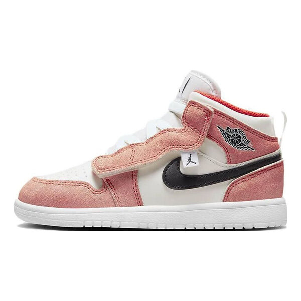 

Кроссовки (PS) Air Jordan 1 Mid ALT SE 'Team Orange Sail White' DZ4470-800, оранжевый