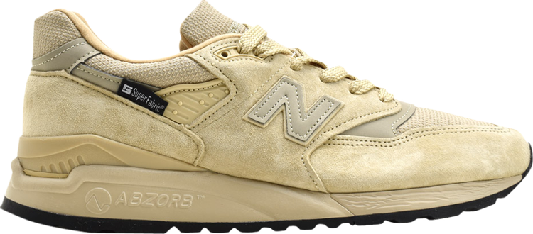 Кроссовки New Balance SuperFabric x 998 Made in USA 'Cream', загар - фото