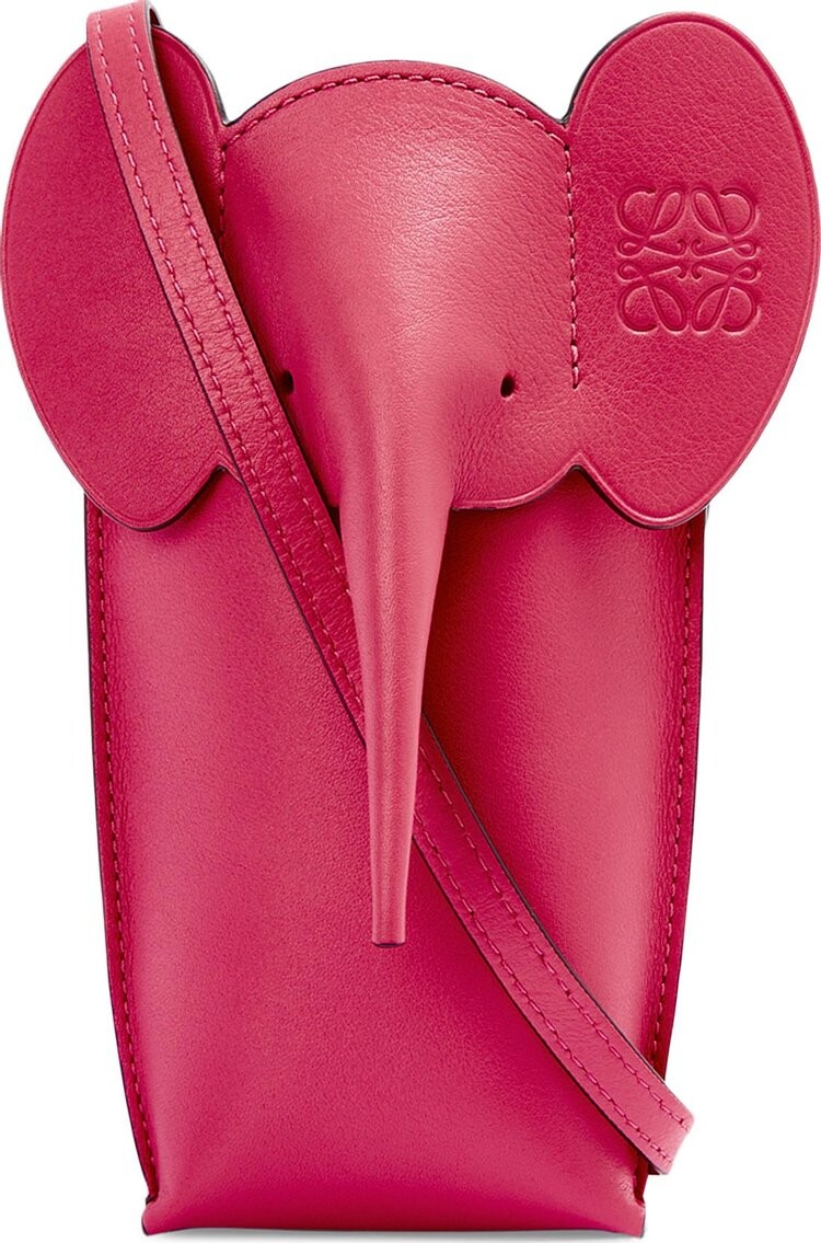 

Сумка Loewe Elephant Pocket Ruby Red, красный