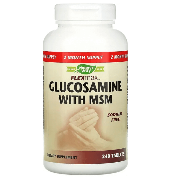 Flexmax с глюкозамин и МСМ Nature's Way, 240 таблеток nature s way flexmax глюкозамин и хондроитин 80 таблеток