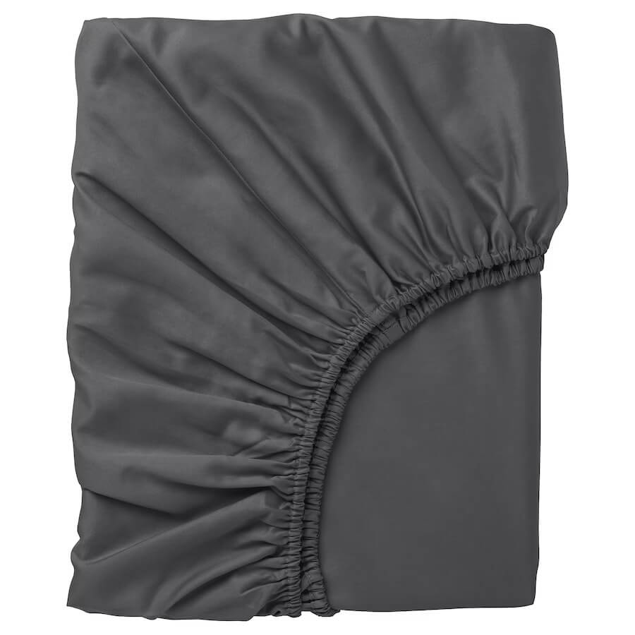 Простыня Ikea Nattjasmin 80х200, темно-серый чехол для шезлонга ikea kivik темно серый