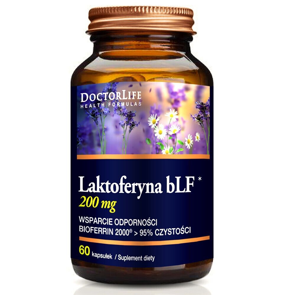 

Doctor Life Laktoferyna bLF пищевая добавка поддерживающая иммунитет 100мг, 60 капс./1упак.