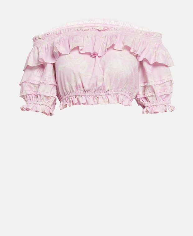 

Льняная блузка LoveShackFancy, розовый