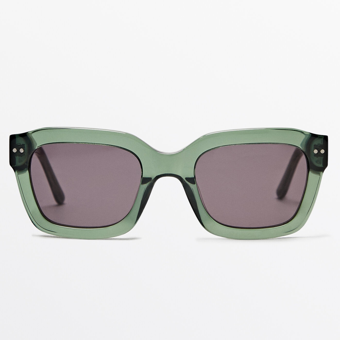 солнцезащитные очки massimo dutti oval изумрудный Солнцезащитные очки Massimo Dutti Resin, зеленый