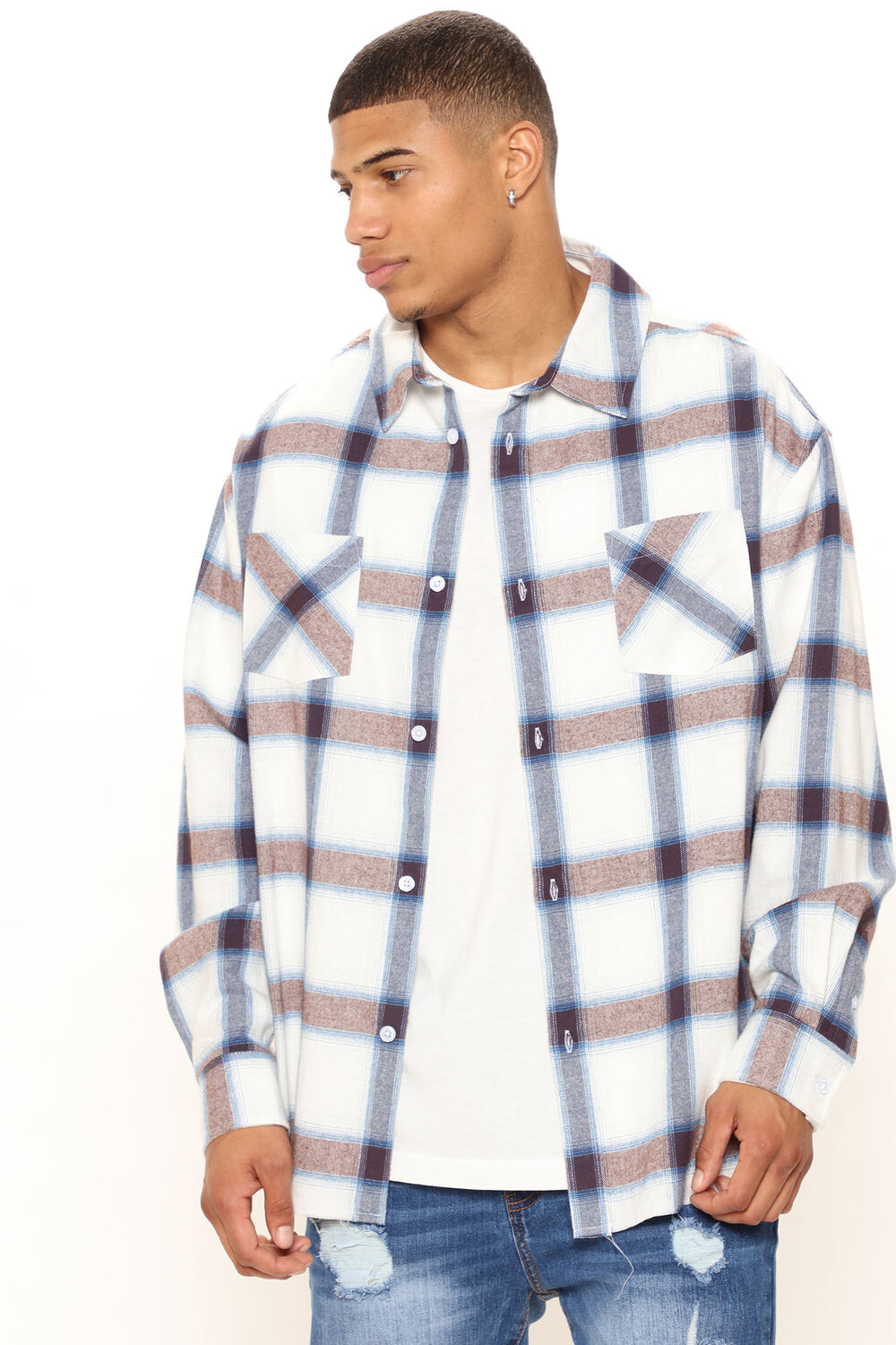 

Рубашка Fashion Nova FNMN270, синий