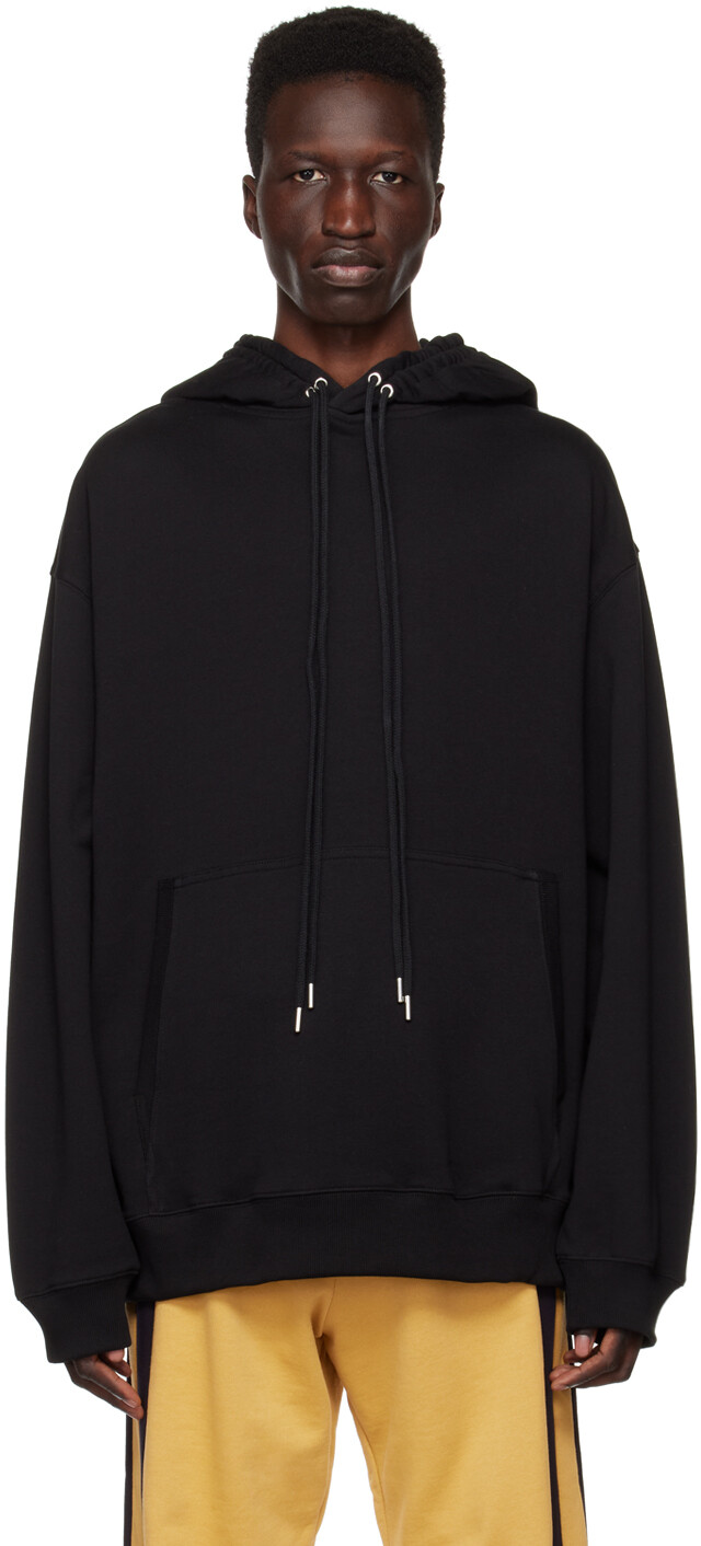 

Черный худи с двойным шнурком Dries Van Noten