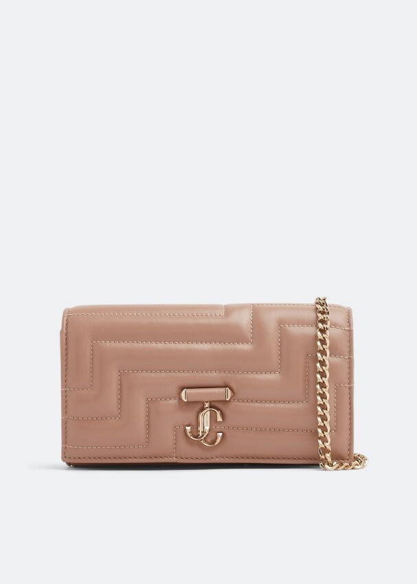 

Кошелек JIMMY CHOO Varenne Avenue chain wallet, бежевый
