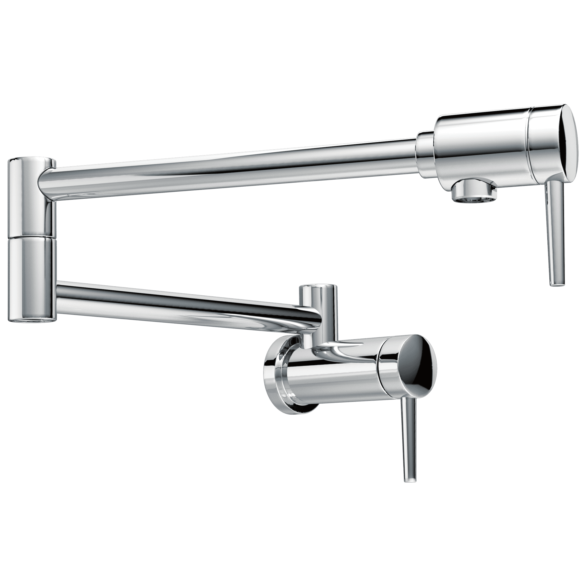 Смеситель Delta 1165LF Faucet Contemporary для настенного монтажа, серебряный