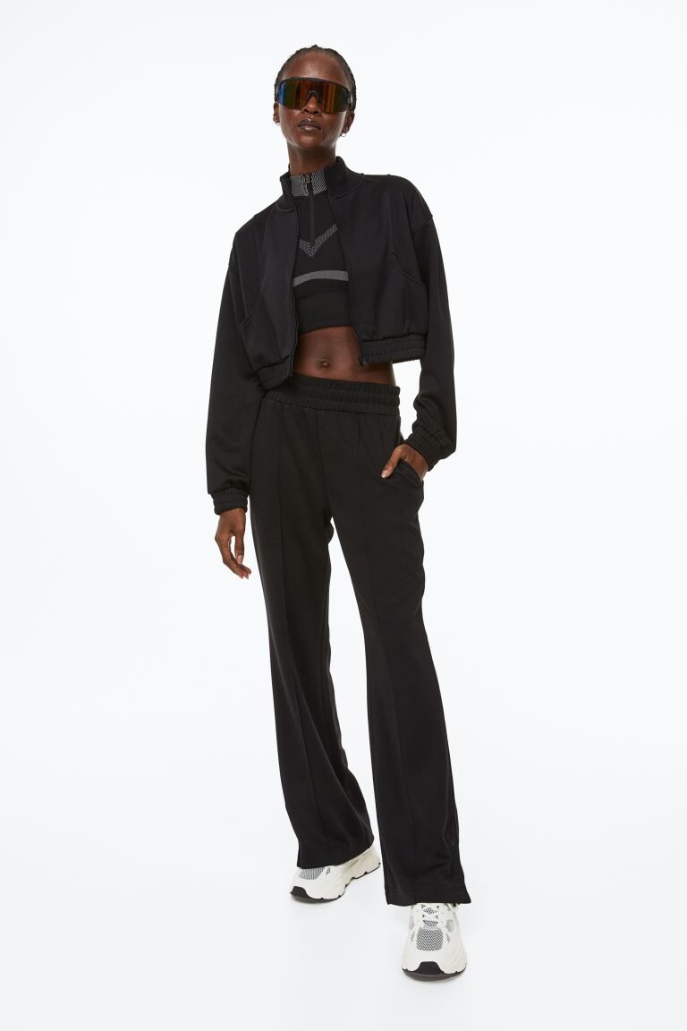

Расклешенные спортивные брюки DryMove H&M, черный
