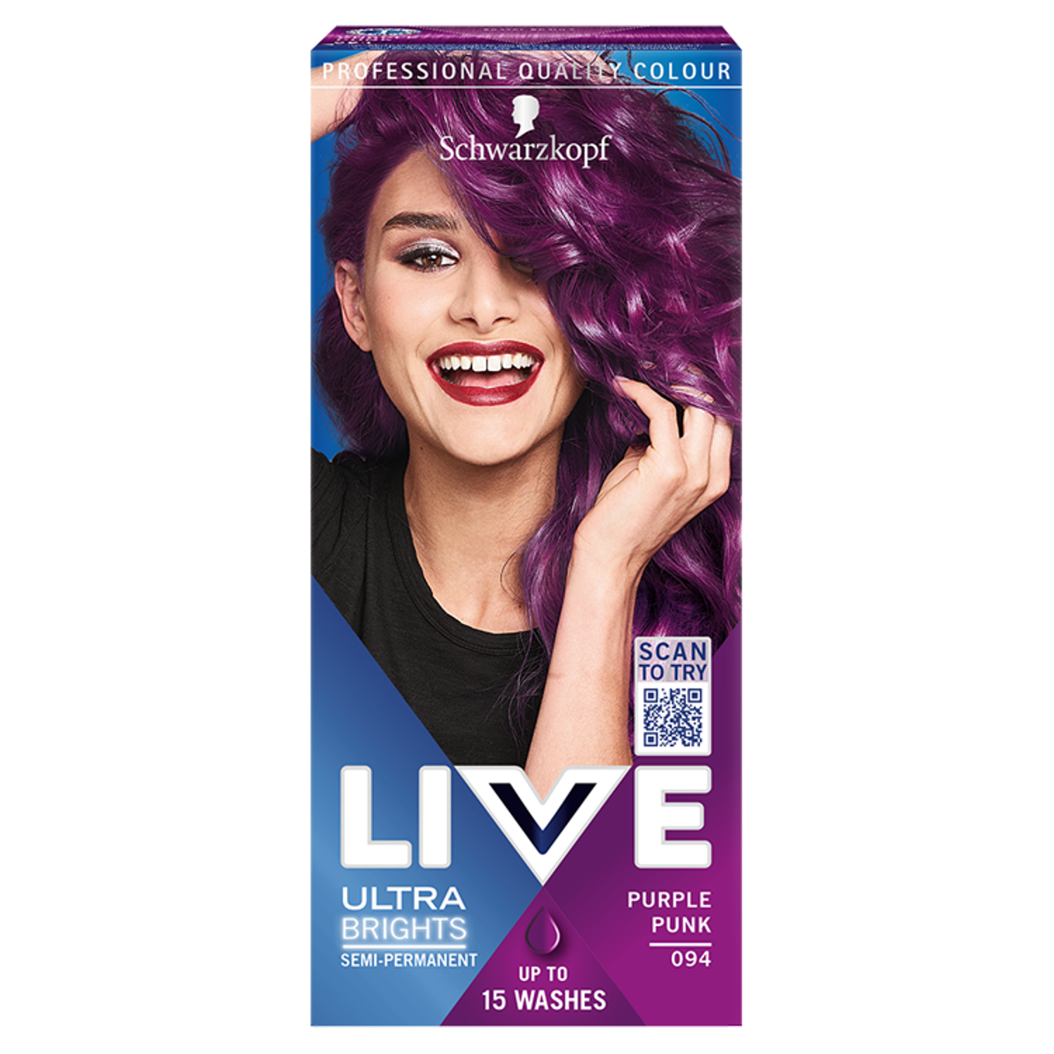 Schwarzkopf Live Ultra Brights or Pastel краска для волос фиолетовый панк  094, 1 упаковка – купить из-за границы через сервис «CDEK.Shopping»