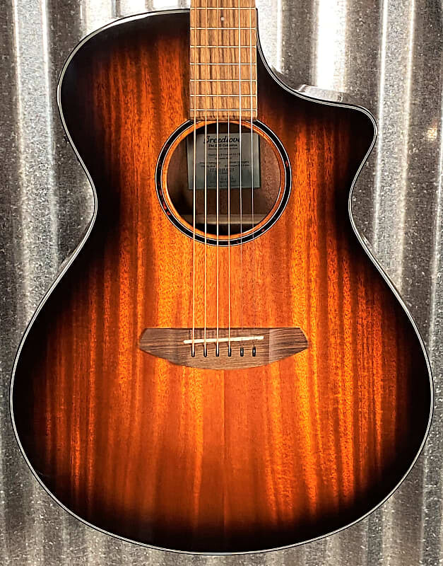

Акустическая электрогитара Breedlove Discovery S Concert CE Edgeburst из красного дерева #1824 DSCN44CEAMAM