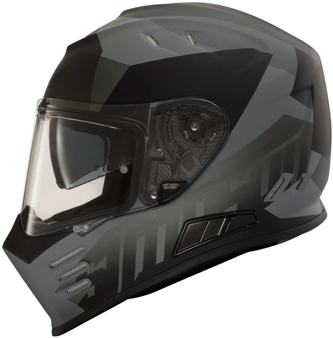 Шлем Simpson Venom Army мотоциклетный, черный/серый