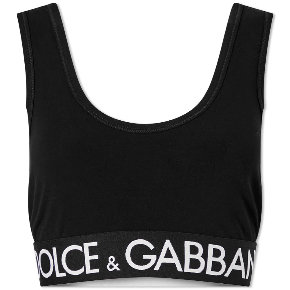 

Футболка Dolce & Gabbana Tape Logo Bralet Top
