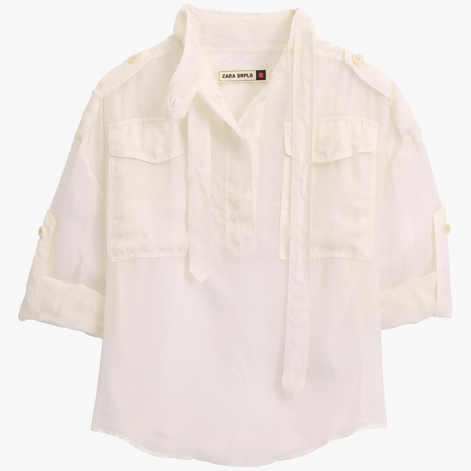

Рубашка Zara PCKTS 12, белый