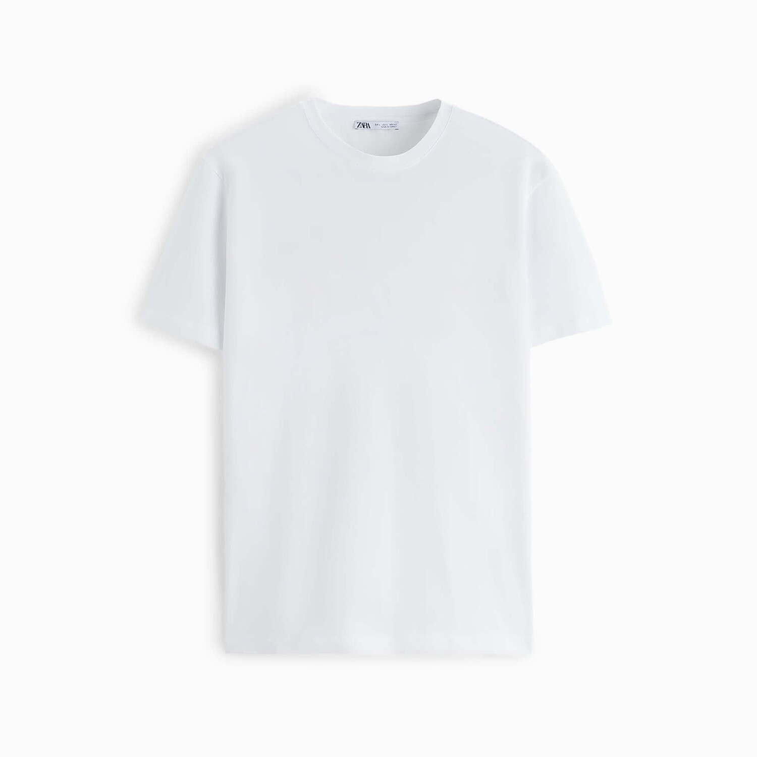 

Футболка Zara Basic Slim Fit, белый