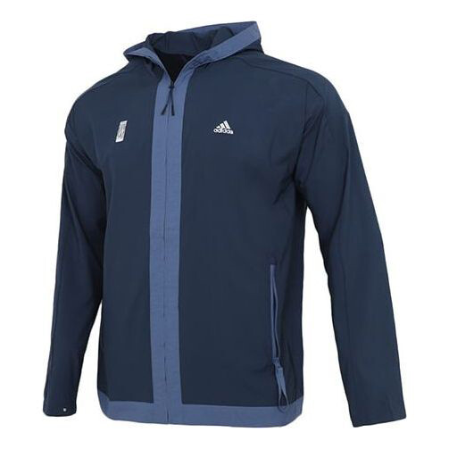 

Куртка Adidas Wj Wb Series Sports Windproof Hooded Navy Blue, Синий