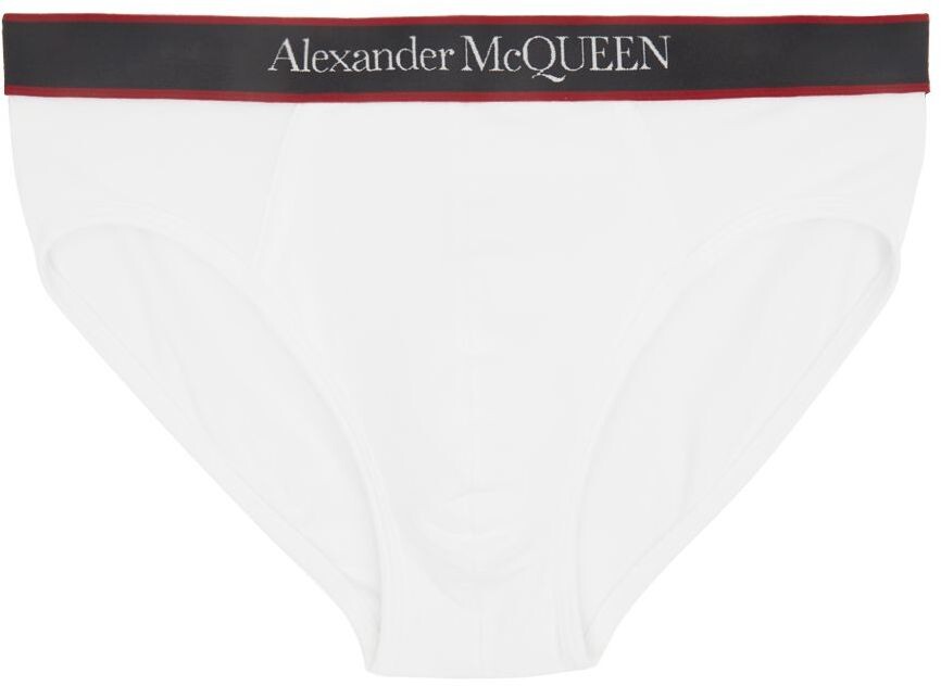 

Белые хлопковые трусы Alexander McQueen