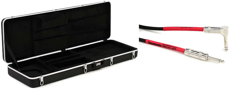 

Gator GC-Bass Deluxe Формованный ABS чехол для электробас-гитары в комплекте с Pro Co EGL-10 Excellines Инструментальный кабель с прямым и прямым углом - 10 футов Gator + Pro Co GC-Bass=1 EGLSS-10=1