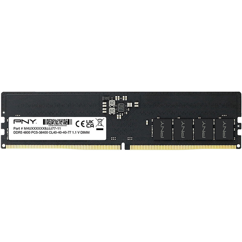 

Модуль памяти PNY Performance 8 Гб, 4800 МГц, DDR5, MD8GSD54800-TB, черный