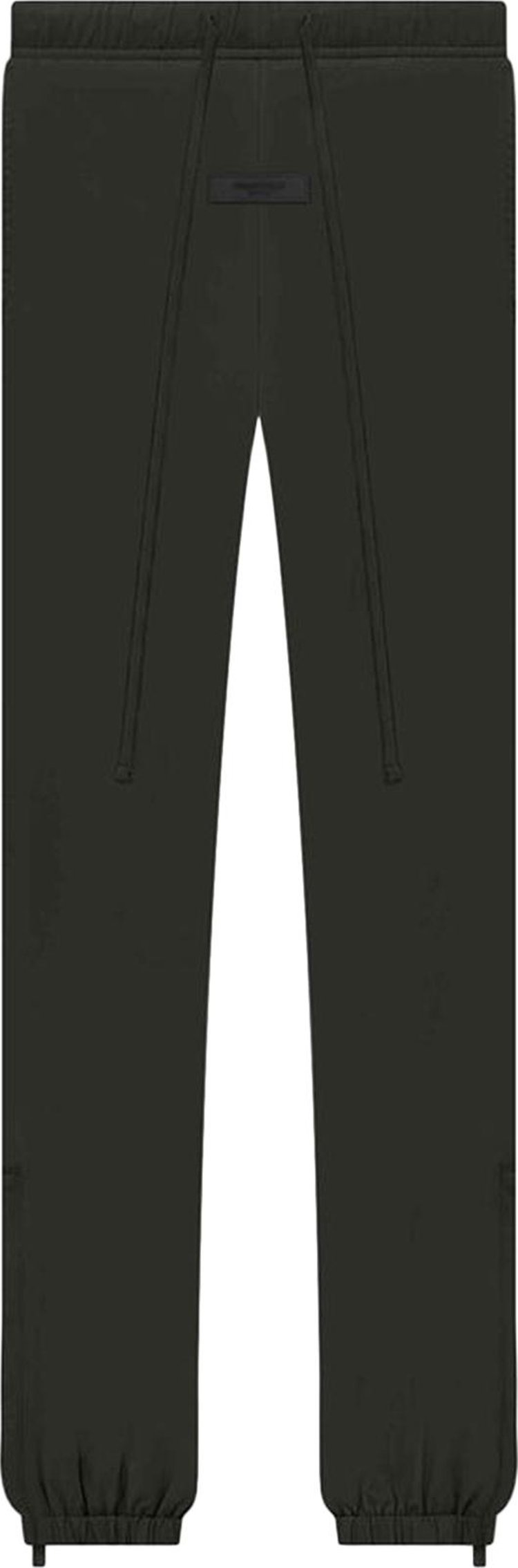 Брюки Fear of God Essentials Nylon Track Pant 'Off Black', черный - фото