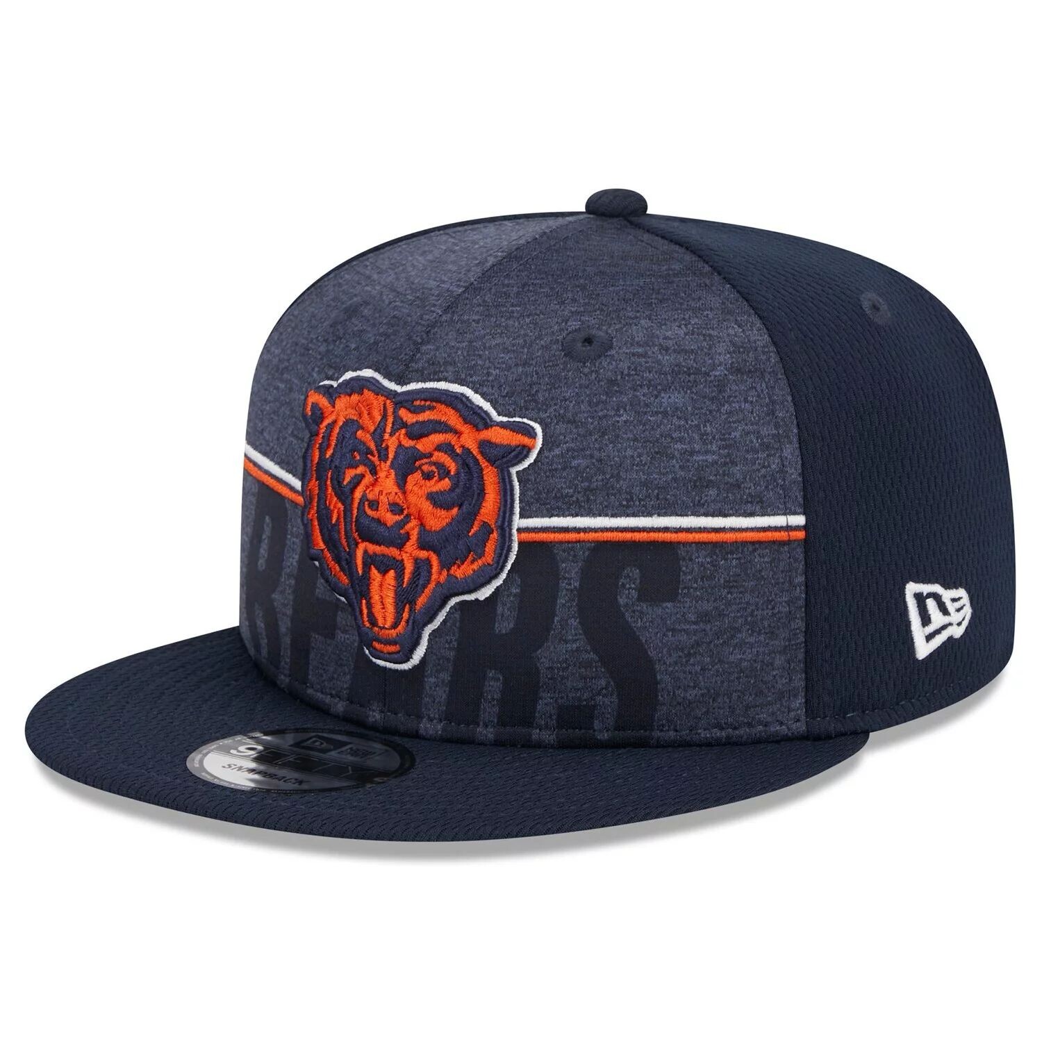 

Мужская кепка New Era Navy Chicago Bears 2023, тренировочный лагерь НФЛ с альтернативным логотипом 9FIFTY Snapback