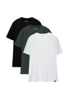 Базовая футболка Pull&Bear, темно-зеленый