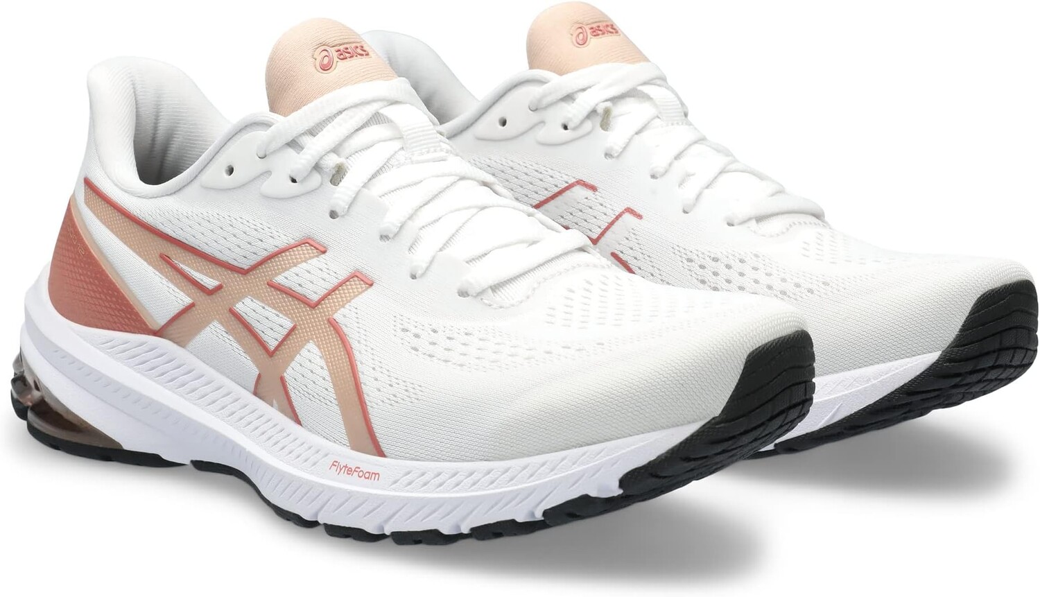 

Кроссовки GT-1000 12 ASICS, цвет White/Light Garnet, Белый
